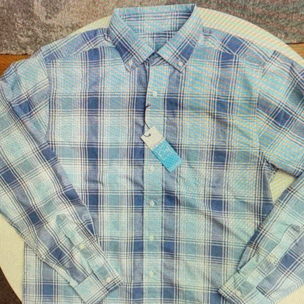 Classic Blue Plaid Button-Down Shirt